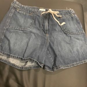 Liz&Co. denim jean shorts, blue